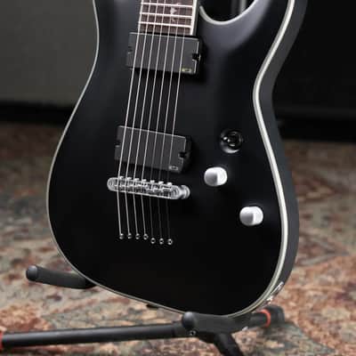 Schecter Damien Platinum-7 7-String Electric Guitar - Satin Black image 5