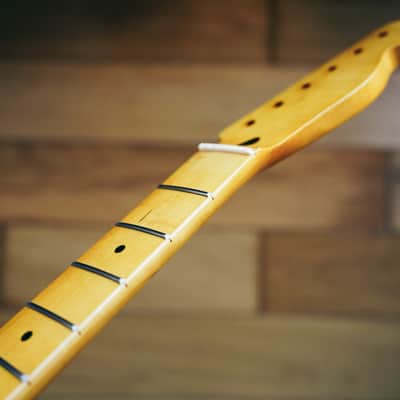 Telecaster Neck – Vintage Maple | 21 Frets | Nitro Satin Finish | Bone Nut image 6