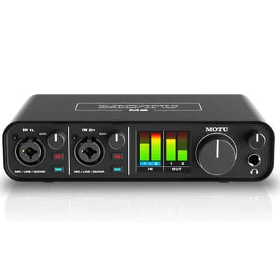 Mint MOTU M2 2x2 USB-C Audio Interface Bundle w/Samson SRH350 Over-Ear Stereo Head... image 8