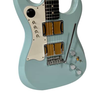 Fiam Guitars Mirari 2022 Aged Sonic Blue, by past Ronin luthier Izzy Lugo’ OG Redwood body NEW (Authorized Dealer) image 5