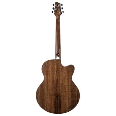 Sawtooth Left Handed Australian Blackwood Jumbo Cutaway 24 Fret Acoustic Electric Guitar w Red Cedar Top image 4