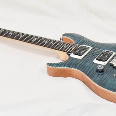 PRS SE Custom 24 Lefty Slate Blue (Natural Back) (s/n: 9249) image 7
