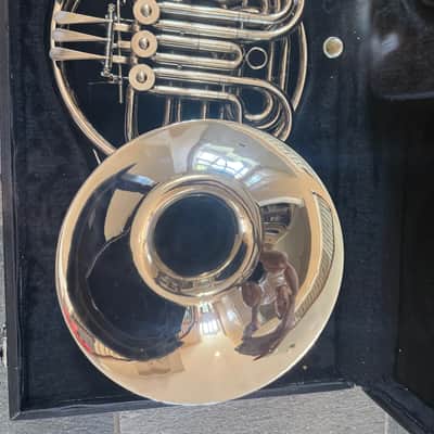 Silver Double French horn with detachable bell image 2