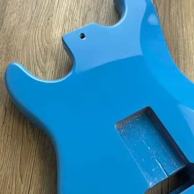 Blue Poplar Strat Style Guitar Body DIY Project image 3