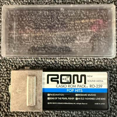 Casio Rom Pack RO-259 Pop Hits with Case, Vintage - Pre Owned *Untested* image 3