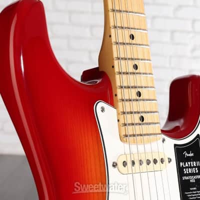 Fender Player II Stratocaster HSS Electric Guitar - Aged Cherry Burst with Maple Fingerboard (StratP2HSSMCBd1) image 6
