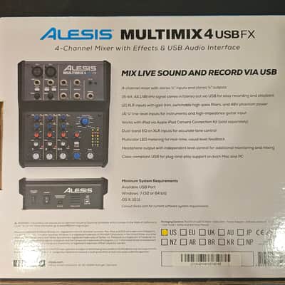 Alesis MultiMix 4 USB FX 4-Channel Mixer with Effects image 7