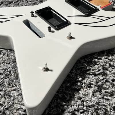 1990s MIJ ESP Random Star Body White Pearl Akira Takasaki EVH image 6