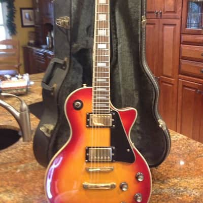 Samick Artist Series Early 90s Cherry Sunburst Les Paul copy good wood great player image 1