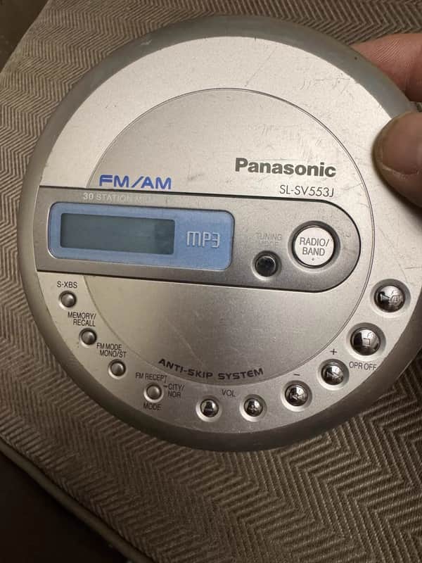 Panasonic SL-SV553J 2004 CD player, MP3 player, FM radio, Walkman