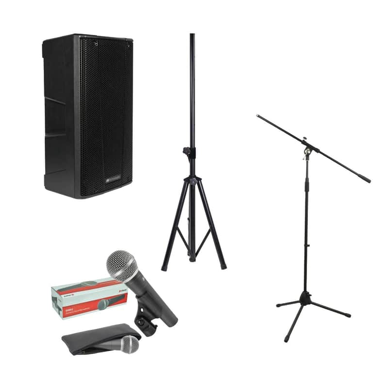 DB Technologies B-Hype BH12 12" Active PA Speaker with Handheld Microphone - For Speeches & Announcements image 1
