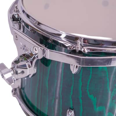 TAMA Superstar Classic Exotix 12" x 9" Rack Tom Drum – Gloss Sapphire Lacebark Pine – Mint image 2