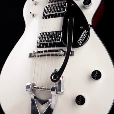 Gretsch Custom Shop Masterbuilt Chad Henrichsen 1959 Duo Jet NOS Olympic White image 5
