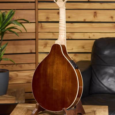 Ortega RMAE200PF Americana Series A-Style Solid Flamed Maple Top Maple Neck 8-String Acoustic-Electric Mandolin w/Croco Leather Case image 14