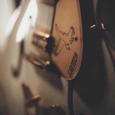 1990 Gretsch White Falcon 3136 1957 John Frusciante Cadillac Tailpeice image 2