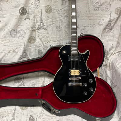 Cortez Lawsuit Era Les Paul Custom 1970’s Ebony Ex Cond Open Book Headstock Japan Ibanez Greco Aria image 1