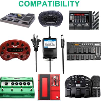 9VAC Power Charger for Line 6 POD XT Live DL4,Pedal Digitech PSS3-120 PSS3120 J-Station GNX2 GNX3 BNX3 GNX4 GNX3000 EX7 RP100-350 RPx400 BP200 Vocal 300 Vx400 EXH VL2 Genesis-3 Guitar Processor image 7