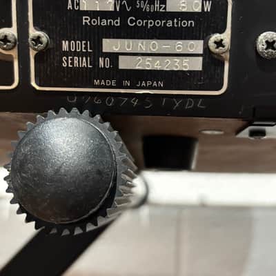 Roland Juno-60 61-Key Polyphonic Synthesizer 1982 - 1984 - Black image 10