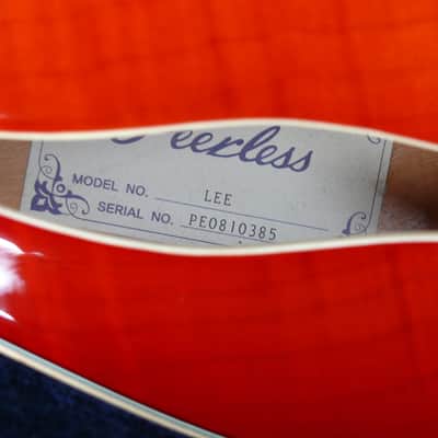Peerless Lee Archtop Guitar w/ Fitted Case 2008 Ruby Red image 17