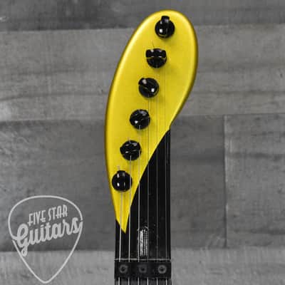 Pre-Owned Big H Design Splatocaster - Metallic Yellow with Hard Shell Case image 5