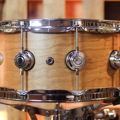 DW 6x14 Collector's Cherry HVLT Natural Satin Oil Snare Drum - SO#1444637 image 3