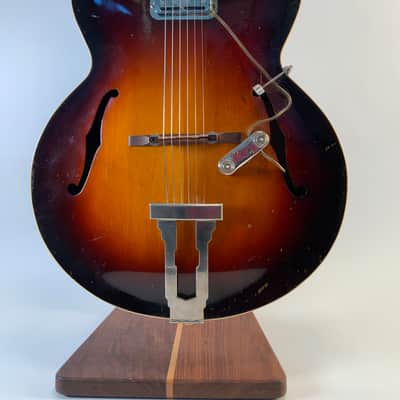 1939 Gibson L-7 Archtop Acoustic Guitar — Sunburst, Picture Frame X-Braced, OHSC, DeArmond Pickup image 1