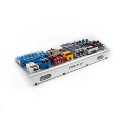 MONO Pedalboard Large Silver + Pro Accessory Case 2.0 SIlver image 10