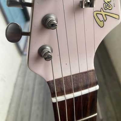 Fender Jaguar Parts Caster Partscaster Nitro Matching Headstock Warmoth - Shell Pink parts guitar image 19