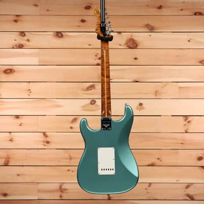Fender Custom Shop Limited Roasted Pine Stratocaster Relic - Aged Teal Green Metallic-CZ570638 image 9