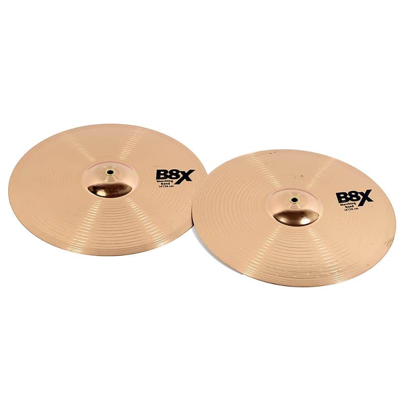SABIAN B8X Marching Band Cymbals, Pair Regular 14 in. image 1