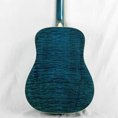 MINT 2000 Taylor GSLJ Living Jewels Aqua Blue Koi Fish Guitar! Bearclaw Quilted GS image 19