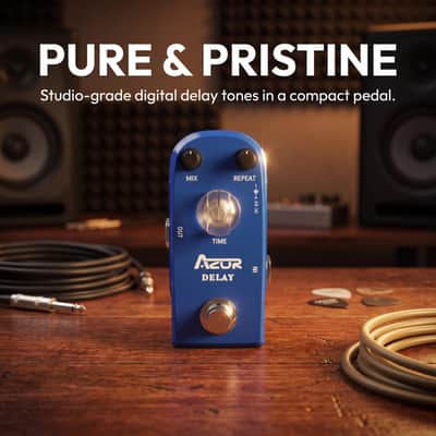 AZOR Delay Guitar Pedal for Pedal Boards, Electric Guitar, Analog Delay Mini Vintage Guitar Effect Pedal True Bypass image 3