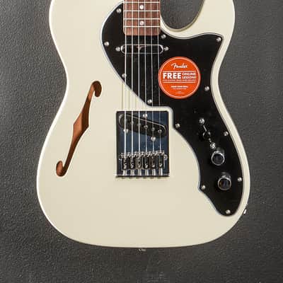 Squier Affinity Series Telecaster Thinline - Olympic White w/Indian Laurel image 2