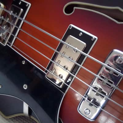 Eko Violin Bass, Left handed, Sunburst 1960s image 4