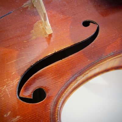 Lamy JTL French Violin 4/4 Antonio Stradivarius Model Circa-1930s-1940s-Reddish Varnish image 18