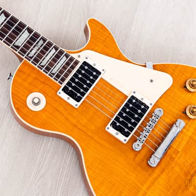 1992 Gibson Les Paul Classic Plus Trans Amber Flame Top, 100% Original w/ Case, Lightweight image 7