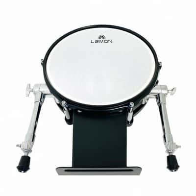 Lemon 12” Black Sparkle Bass Kick Drum for Roland and Alesis Kit image 3