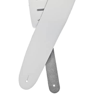 D'Addario - Planet Waves Guitar Strap Leather White 2.5" Wide