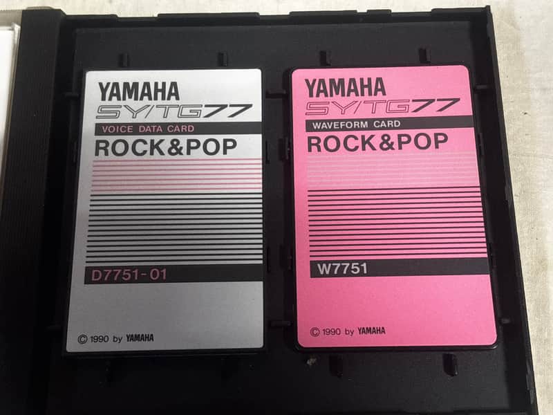 YAMAHA SY/TG77 VOICE DATA CARD VC7702W Yamaha SY⁄TG77 | Banks to