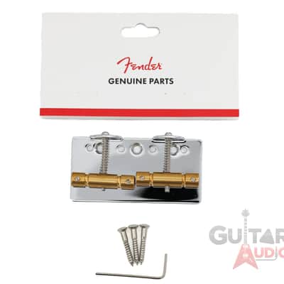 Genuine Fender Squier Vintage Mod 2-Saddle '51 Tele P Bass Bridge with Screws image 2