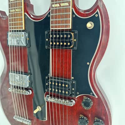 Gibson Custom Jimmy Page 1969 EDS-1275 Doubleneck Collector’s Edition Aged, Played & Signed - Cherry image 4