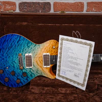 PRS Private Stock#4336 Singlecut with Piezo Quilted Maple Top Beach Fade/Brazilian Rosewood Neck 2013 w/OHSC image 12