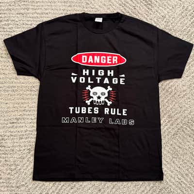 Manley Labs High Voltage T-Shirt – Black – Size Medium image 2