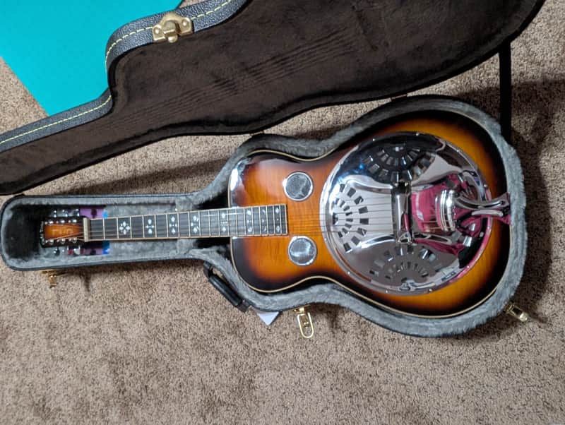 Gold Tone PBS-D Paul Beard Signature Square Neck Deluxe Resonator 2010s - Two Tone Tobacco image 1