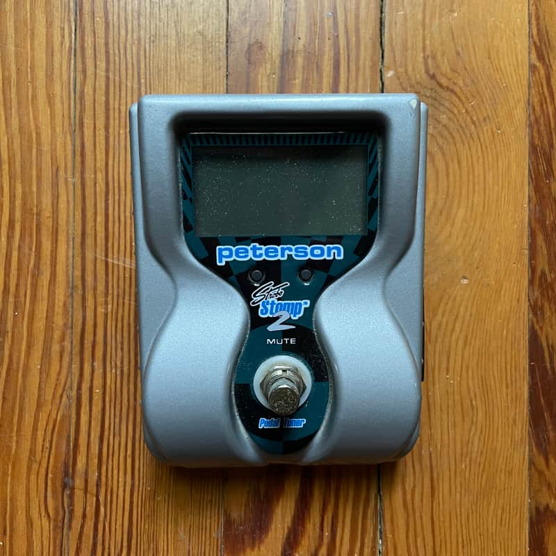 Peterson VS-S2 StroboStomp 2 Strobe Pedal Tuner 2000s - Silver image 1