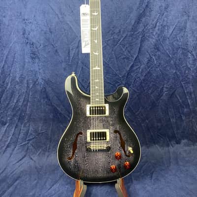 PRS SE Hollowbody Standard Piezo in Dog Hair Smokeburst with Hard Case image 1
