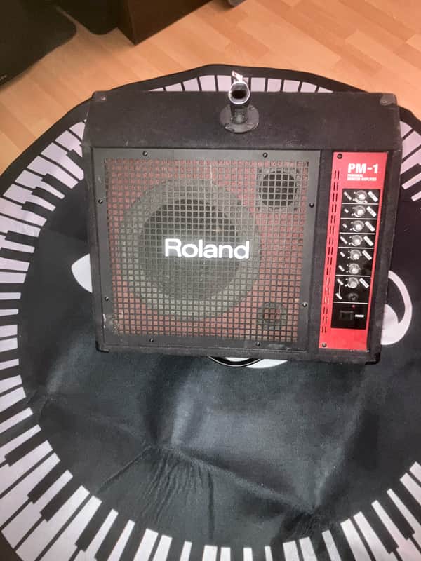 Roland PM-1 Personal Monitor 4-Channel 60-Watt 1x12" Electronic Drum Amp 2002 - 2005 - Black / Red image 1