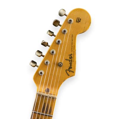 Fender Custom Shop 1955 Stratocaster Relic MN Daphne Blue image 4