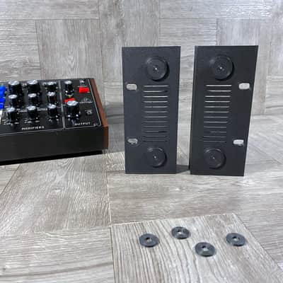 BEST Rack Ears for Model D / Cat / Wasp / Solina / Behringer Desktop Synths with Washers - color BLACK 70HP - by KZcraftworks - USA image 8