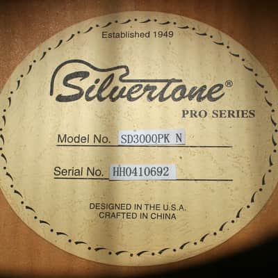 Silvertone SD 3000 Acoustic Electric Guitar W/Case image 11